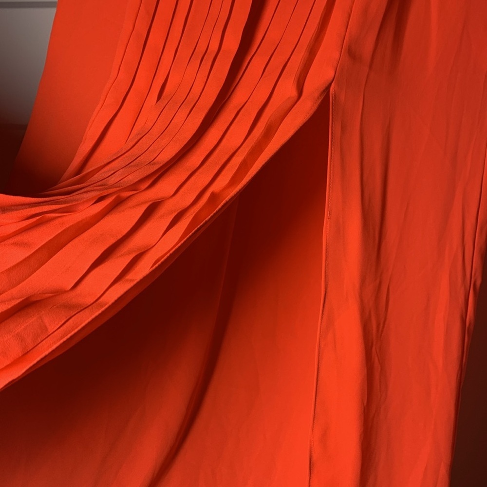 {Skies Are Blue} Neon Orange Maxi Skirt - Picture 3 of 4